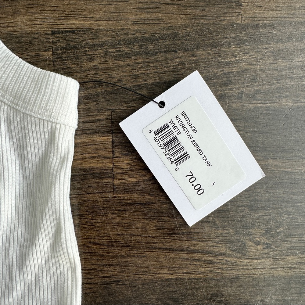 Bandier NWT Rivington Ribbed Tank - Size S - Picture 4 of 7